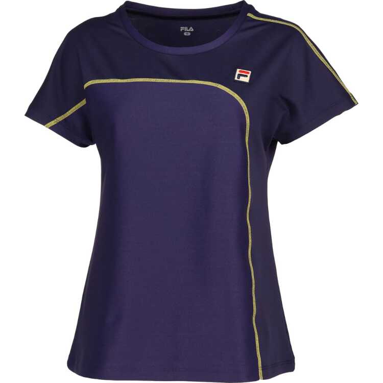 FILA ゲームシャツ(レディース) [サイズ：M] [カラー：フィラネイビー] #VL2710-20 2023FW【送料無料】【スポーツ・アウトドア テニス レディースウェア】