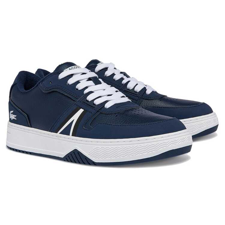 ラコステ レザースニーカー メンズ ラコステ LACOSTE メンズ L001 0722 2　レザースニーカー [サイズ：28.5cm(UK10.5)] [カラー：ネイビー×ホワイト] #43SMA0075-092 2023SS【あす楽 送料無料】【靴 メンズ靴 スニーカー】