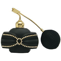 ヒロセ アトマイザー 香水 ブラック クリスタルアトマイザー フランス製 ブラッククリスタル香水瓶 660..