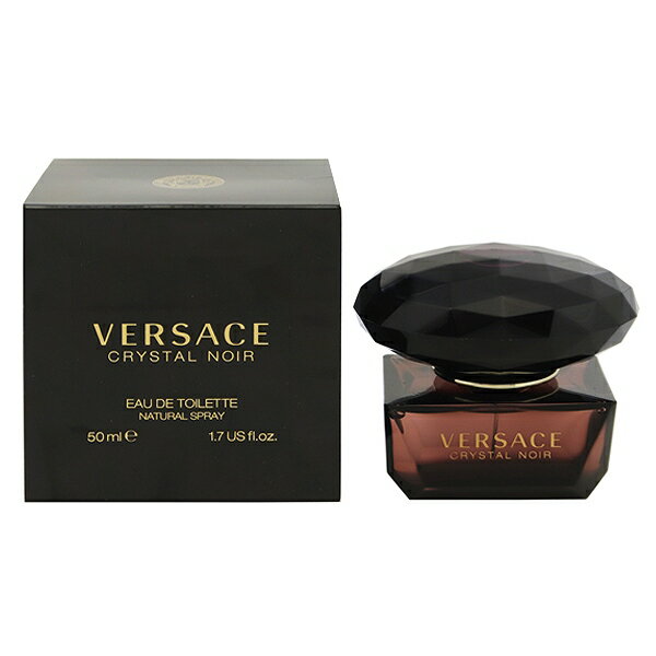 ヴェルサーチェ 香水 VERSACE クリスタル ノワール EDT・SP 50ml 【あす楽 送料込み】【フレグランス ギフト プレゼント 誕生日 レディース・女性用】【クリスタル ノワール CRYSTAL NOIR EAU DE TOILETTE SPRAY】