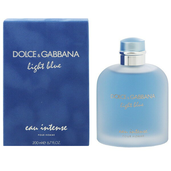 ドルチェ＆ガッバーナ 香水 DOLCE＆GABBANA ライトブルー オー インテンス プールオム EDP・SP 200ml 【あす楽 送料無料】【フレグランス ギフト プレゼント 誕生日 メンズ・男性用】【LIGHT BLUE EAU INTENSE POUR HOMME EAU DE PARFUM SPRAY】