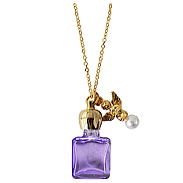 ヒロセ アトマイザー 香水 1cc アロマペンダント穴あきタイプ 17184 穴あきエンゼル (パープル/ゴール..