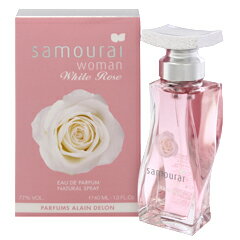 ɥ  ALAIN DELON 饤 ޥ ۥ磻ȥ EDPSP 40ml ڤڡۡڥե쥰 ե ץ쥼  ǥѡۡڥ饤 ޥ SAMOURAI WOMAN WHITE ROSE EAU DE PARFUM SPRAY