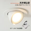 ダウンライト LED 天井照明器具 交換 埋め込み式 小型 天井ライト 吹き抜け リビング ダイニング 玄関 寝室 廊下 COB 360度回転式壁 インテリア照...