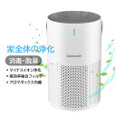 空気清浄機 花粉対策 黄砂 花粉 ペット ホコリ ニオイ 脱臭 PM2.5対応 リビング 寝室 タイマー 加湿なし マイナスイオン発生器 プラズマクラスター ス...