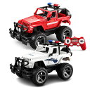 1/12 ラジコンカー パトカー 消防車 リモコン 緊急車両 Jeep 消防指揮車 RC 働く車 知育玩具 はたらくくるま 作業車両 電動 USB充電式 大人 ...