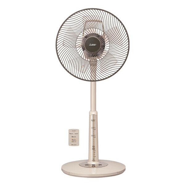 三菱電機 リビング扇 R30J-RC-T ココアベージュ 台座をはずしてコンパクト収納 リモコン付き 扇風機 MITSUBISHI ELECTRICのサムネイル