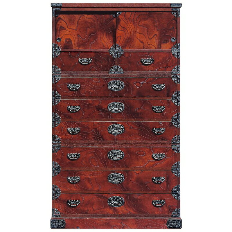 【設置付き】35 昇り箪笥 No.4 チェスト タンス 収納家具 吉野民芸 吉野クラフト 堺木工【代引不可】