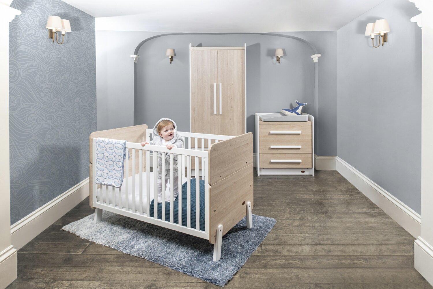 ブーリ BOORI 3in1 ナッティ Natty Cot Bed ベビーベッド B-NACB ホワイト&オーク