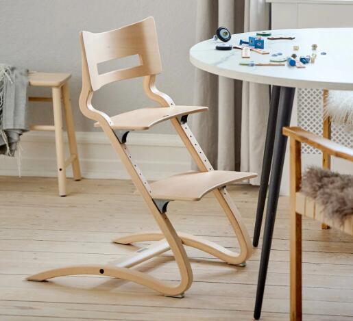 リエンダー(Leander) ハイチェア (ナチュラル、ウォールナット、ホワイトウォッシュ、ブラック、チェリー、セージグリーン）6色