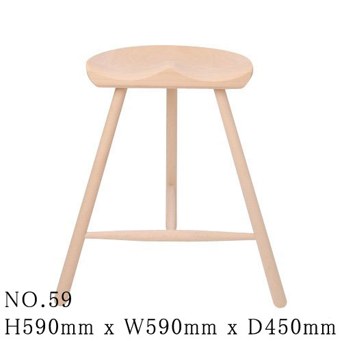 SHOEMAKER CHAIR NO.59 シューメーカーチェア ナチュラル 無塗装 W995901 WERNER ワーナー