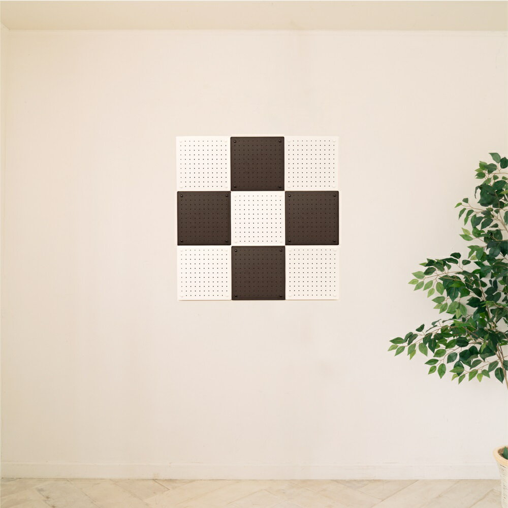 スチールパンチングボード　30×30cm　フック付　WJ-SB3HWH（マットホワイト ）／WJ...