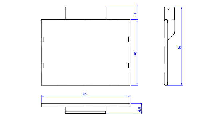 SDS エスディエス / テレビスタンド オプション品 HM-4055、HS-4055用棚板 / HP-ST01【代引き不可】【車上渡し】【個人宅配送不可】