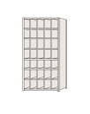 サカエ SAKAE / 区分棚 フラットタイプ NCAM111-507【代金引換対象外】【配送時間指定不可】【サカエの大型商品は車上渡しです】個人宅配送不可 旧品番NCA-111507(3)