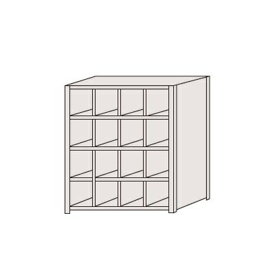 サカエ SAKAE / 区分棚　フラットタイプ　NCAM711-404【代金引換対象外】【配送時間指定不可】【サカエの大型商品は車上渡しです】個人宅配送不可 旧品番NCA-711404