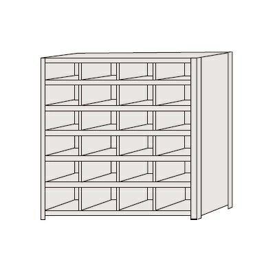 サカエ SAKAE / 区分棚　フラットタイプ　NCAM711-406【代金引換対象外】【配送時間指定不可】【サカエの大型商品は車上渡しです】個人宅配送不可 旧品番NCA-711406