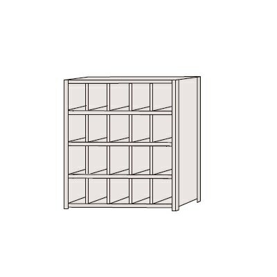 樂天商城 - サカエ SAKAE / 区分棚　フラットタイプ　NCAM710-504【代金引換対象外】【配送時間指定不可】【サカエの大型商品は車上渡しです】個人宅配送不可 旧品番NCA-710504