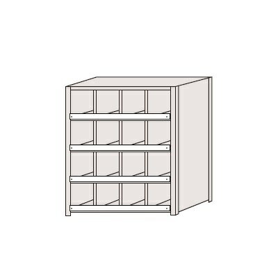 樂天商城 - サカエ SAKAE / 区分棚　コボレ止め付タイプ　NCCM711-404【代金引換対象外】【配送時間指定不可】【サカエの大型商品は車上渡しです】個人宅配送不可 旧品番NCC-711404