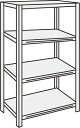 【先振込み送料無料】サカエ SAKAE / サカエラック(傾斜棚仕様) TSKTN2−1812DW【代金引換対象外】【配送時間指定不可】【サカエの大型商品は車上渡しです/個人宅配送不可】(3)