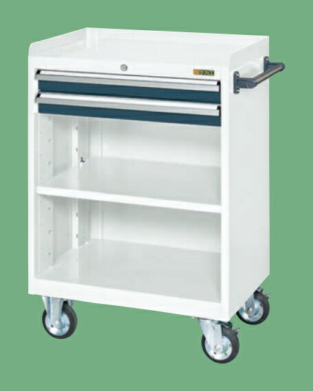 【個人宅配送不可】サカエ SAKAE / キャビネットワゴン（棚板付）　CV−102TWD【代金引換・配送時間指定..