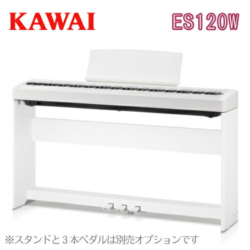 【数量限定！先着で素敵なプレゼントおつけします♪】KAWAI 河合楽器製作所 カワイ / デジタルピアノ 電子ピアノ エレキピアノ / ES120Filo ES120W 【ダンパーペダル付属】【スタンド 3本ペダル別売】【送料無料】