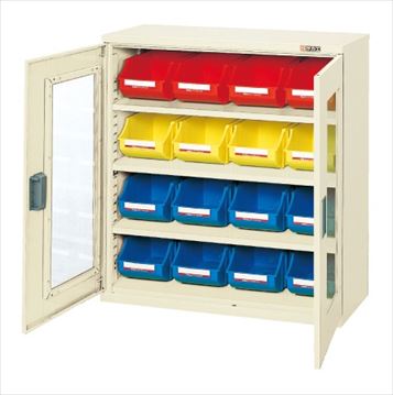 【個人宅配送不可】サカエ SAKAE / コンテナラックケース（パーツボックス・扉付）　SCR−9CDI【代金引換・配送時間指定不可】【サカエの大型商品は車上渡しです】