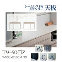 【関東甲信越送料無料】綾野製作所 ユニット式食器棚 共通天板 カンビア CAMBIA I / シームレス1枚天板 セラミック天板 奥深 小口ホワイトセラミック調...