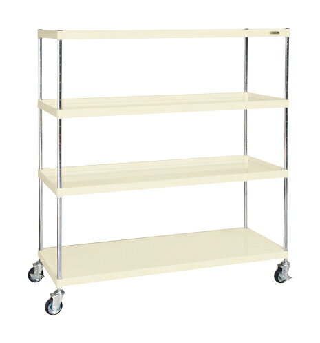 【個人宅配送不可】サカエ SAKAE / ニューCSパールキャスターラック（ゴム車）　CSPRA−2214URI【代金引..