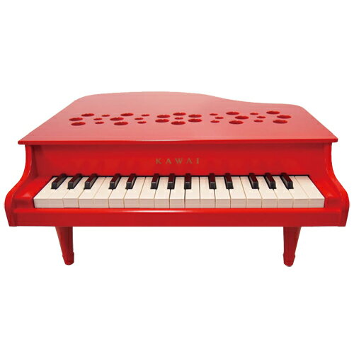 【メーカー在庫僅少】河合楽器製作所 ミニピアノ P-32 1163(1163-8) レッド (おとをだしてあそぶ) 木の玩具 2