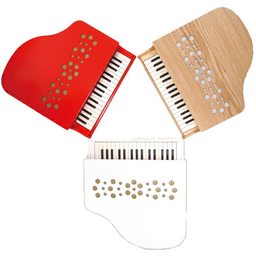 【メーカー在庫僅少】河合楽器製作所 ミニピアノ P-32 1163(1163-8) レッド (おとをだしてあそぶ) 木の玩具 3