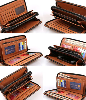新品天然牛革本革レザー最高級メンズセカンドバッグ長財布小銭入れメンズセカンドバッグメンズ財布メンズ長財布さいふ小銭こぜに軽量出張人気ビジネス