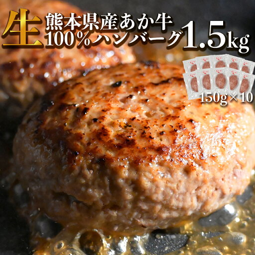 あか牛 ハンバーグ 褐毛和種 牛肉 お取り寄せ 小分け 冷凍 150g×10パック あか牛 ハンバーグ 褐毛和種 牛肉 お取り寄せ 小分け 冷凍 150g×10パック