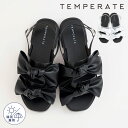 【公式】 TEMPERATE テンパレイト サンダル レディース PAMERA パメラ 新作 シンプル PVC ペタンコ 晴雨兼用 リボン 甲高 幅広 ストレスフリー デイリー オフィス 人気 公式サイト