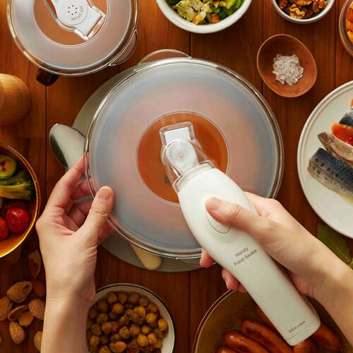 【別売り】《Mサイズ》ハンディ フードシーラーリッドM [LHE003-M] 【 フードシーラー 真空パック 真空保存 真空マシン 真空 密封 密閉 食品保存 冷蔵 冷凍 下ごしらえ 作り置き 常備菜 おかず リッド お皿 肉 魚 野菜 果物 キッチン イデアインターナショナル】tempoo