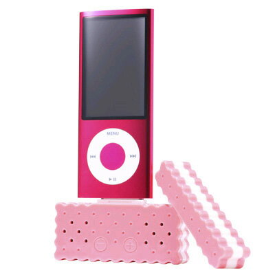 送料無料 メール便 iPod用スピーカー☆minimini speaker“Biscuit♪”(ミニミニスピーカー“ビスケット♪”)【 スピーカー DESIGN WORKS デザインワークス iPod用 人気の通販のテンプー】