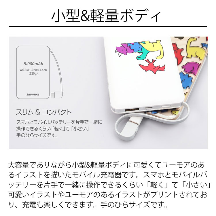 Roa Dparks �����֥���¢����Х���Хåƥ꡼ ����奦�।����Хåƥ꡼ 5000mAh �饤�ȥ˥� MicroUSB USB-C �����֥� PSE�ޡ������� ι�� ��� ������� ��ǥ����� �͵� tempoo