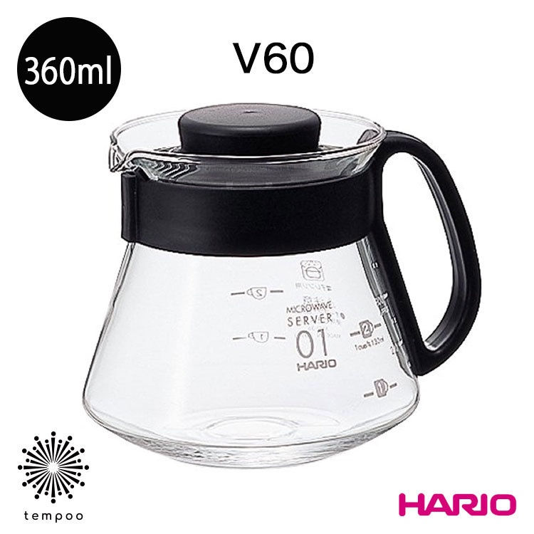 HARIO V60 󥸥С360 [XVD-36B] 360ml Ǯ饹 ҡ ݥå    Żҥ Ǯ...