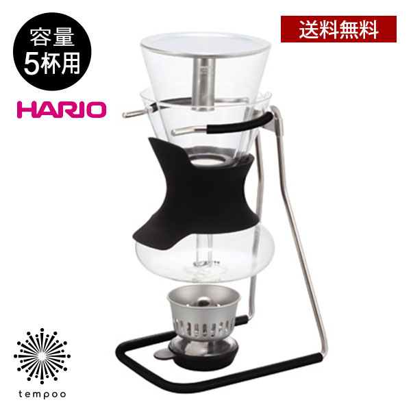 送料無料 HARIO COFFEE SYPHON ハリオ ソムリエ SCA-5ハリオ 5人用 コーヒーサイフォン 5杯用 業務用メタルフィルター ネルフィルター カフェ 日本製 熱湯レトロ お洒落 プレゼント ギフト tempoo