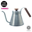 HARIO V60 ドリップケトル・ウッド VKW-120-HSV 800ml ハリオ ケトル コーヒー やかん 細口 シルバー ステンレス 木製ハンドル 熱湯...