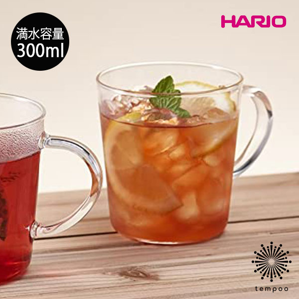 HARIO ストレートマグ 2個セット [RSRM-1824] 300ml ハリオ 耐熱ガラス マグカップ 熱湯 電子レンジ 食洗機 お洒落 可愛い カフェ ホット アイス コーヒー ティー スイーツ スープ ミルク プリン ゼリー ギフト プレゼント tempoo