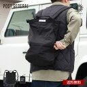 POST GENERAL PACKABLE 2WAY BAG 228T / パッカブル 2ウェイバッグ 228T 撥水加工 ナイロン シンプル ブラック ユニセ...