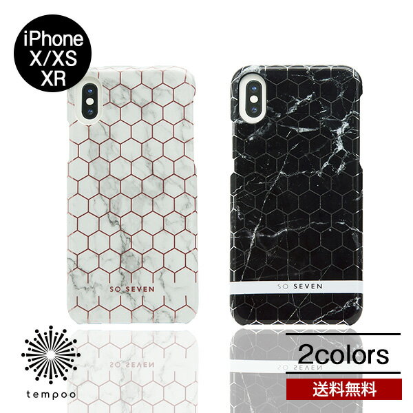 Rakuten - 送料無料 メール便 iPhone X XS iPhoneX iPhoneXS iPhone XR iPhoneXR FASHION MILAN HEXAGONAL MARBLE アイホンケース スマートフォン カバー roa SO SEVEN TPU ポリカーボネート アイフォン 人気 メンズ 女子 スマホ ケース ロア シングル 耐衝撃性 case tempoo