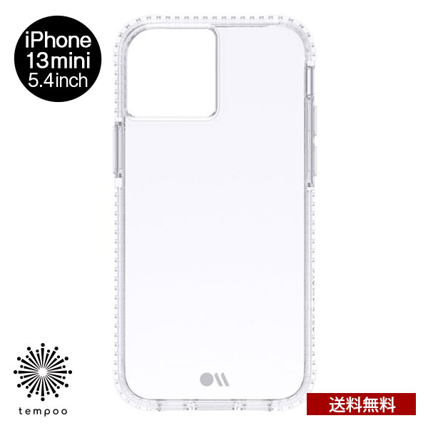 送料無料 メール便 iPhone 13mini 5.4 Case Mate Tough Clear Plus w Antimicrobial 抗菌仕様 CM046838 アイフォン アイホン ケース タフ シングル 耐衝撃 ハイブリッド ワイヤレス充電 クリア 透明 PC TPU 植物由来プラスチック ケースメイト プレゼント 2021 NEW tempoo