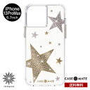 送料無料 メール便 iPhone 13ProMax 6.7 Case Mate Sheer Superstar Clear Antimicrobial 抗菌仕様 CM046550 アイフォン ケース 耐衝撃 ワイヤレス充電 スーパースター クリア スター 星 ジェムストーン TPU プラスチック ケースメイト プレゼント 2021 NEW tempoo