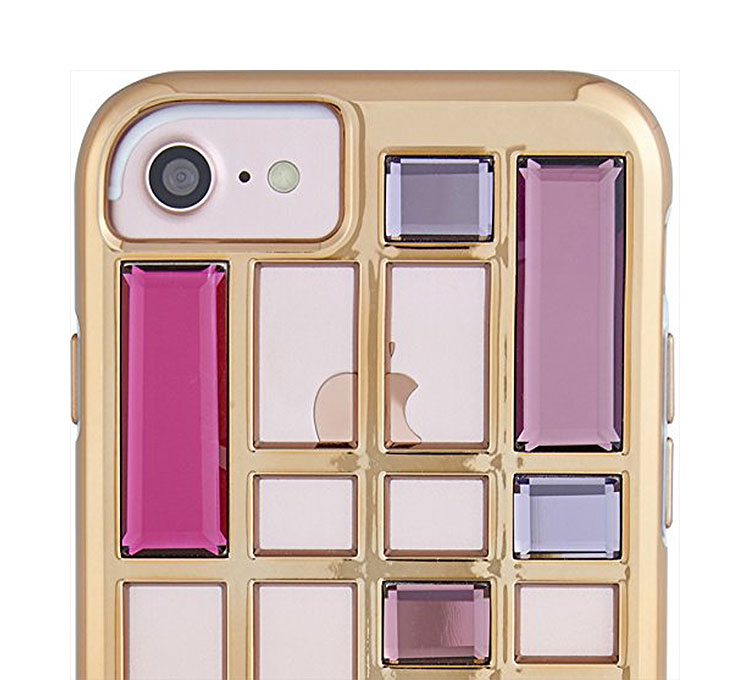 送料無料 メール便 iPhone 2020 SE 8 7 CASE MATE Caged Crystal Case Rose Gold アイフォン 4.7 ケースメイト スマホケース カバー シングル ケース キラキラ おしゃれ 人気 かわいい 水晶 クリスタル 大人 tempoo