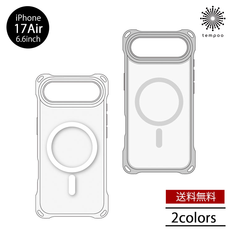 樂天商城 - 送料無料 IJOY Magsafe 4HOLE CASE iPhone17Air [i39CiJS] 6.6インチ 1眼 スマホケース MagSafe対応 ショルダーハンドストラップ対応 耐衝撃 密着痕防止 シンプル おしゃれ 大人 サンクレスト プレゼント 2025new