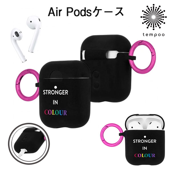 Air Pods Case Case mate Hook Ups PRABAL GURUNG Stronger in Colour Black  ݥå ᥤ Ǽ  ȥå 䡼ۥ  ׷  ͵ 襤  ǥ   ֥ PRABAL GURUNG tempoo