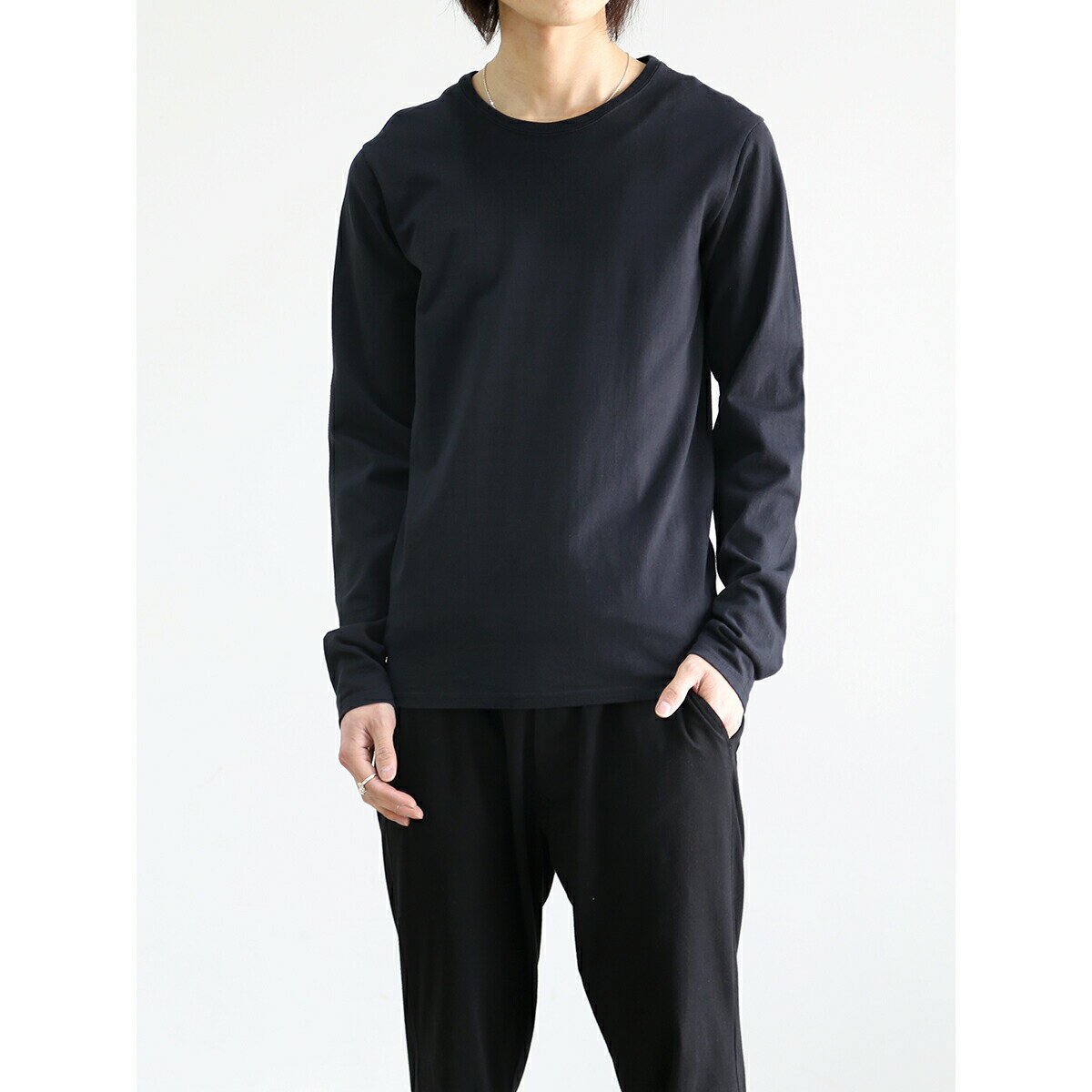 セール商品 30 OFF 送料無料 トップス wjk ダブルジェイケイ standard jersey crew neck L/S / ブラック 返品交換不可