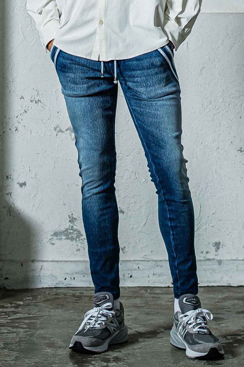 Rakuten - 送料無料 ボトムス RESOUND CLOTHING リサウンドクロージング EX dinm jersey EDGE PT / ダークインディゴ 返品交換不可