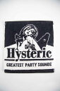 ファッション雑貨 HYSTERIC GLAMOUR ヒステリックグラマー GUITAR GIRL タオルハンカチ / ブラック 返品交換不可